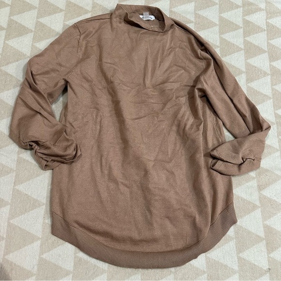 Nwot Melissa Paige
Women's Ruched-Sleeve Funnel-Neck Sweater - Picture 1 of 2